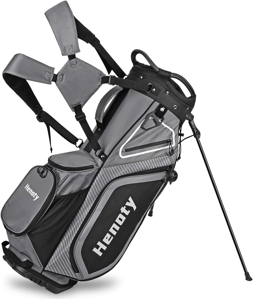 Henoty Lightweight 14-Way Golf Stand Bag - Ultimate Organization