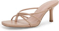 Womens Square Open Toe Stiletto Heels - Chic 2.15in Kitten Heel Shoes