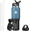 SENDESTAR 40oz Stainless Steel Water Bottle - Slim Insulated Bottle