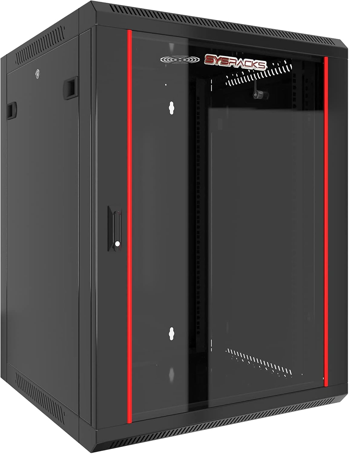 15U Wall Mount Server Rack Cabinet for Secure Electronics Storage