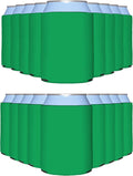 PartyPrints 200 Pack Emerald Can Cooler Sleeves - Bulk Insulated Foam