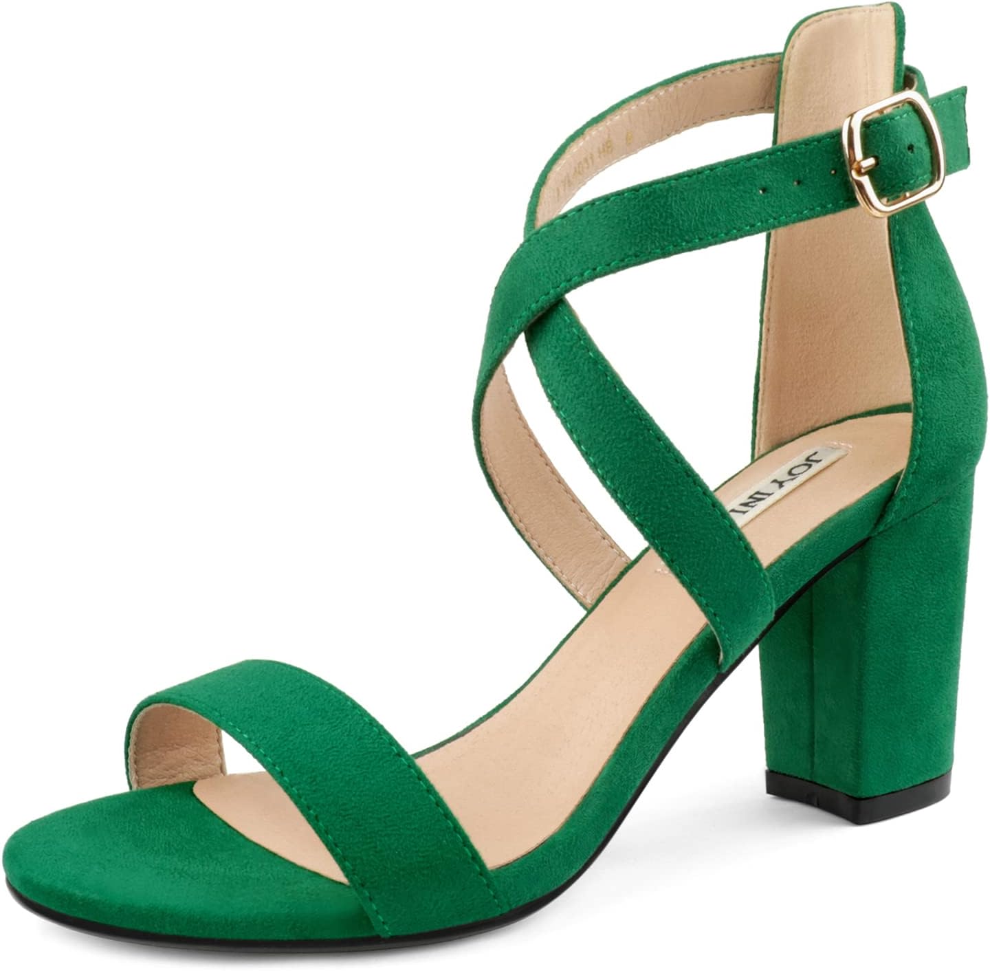 JOY IN LOVE Women's Chunky Block Heels for Stylish Comfort