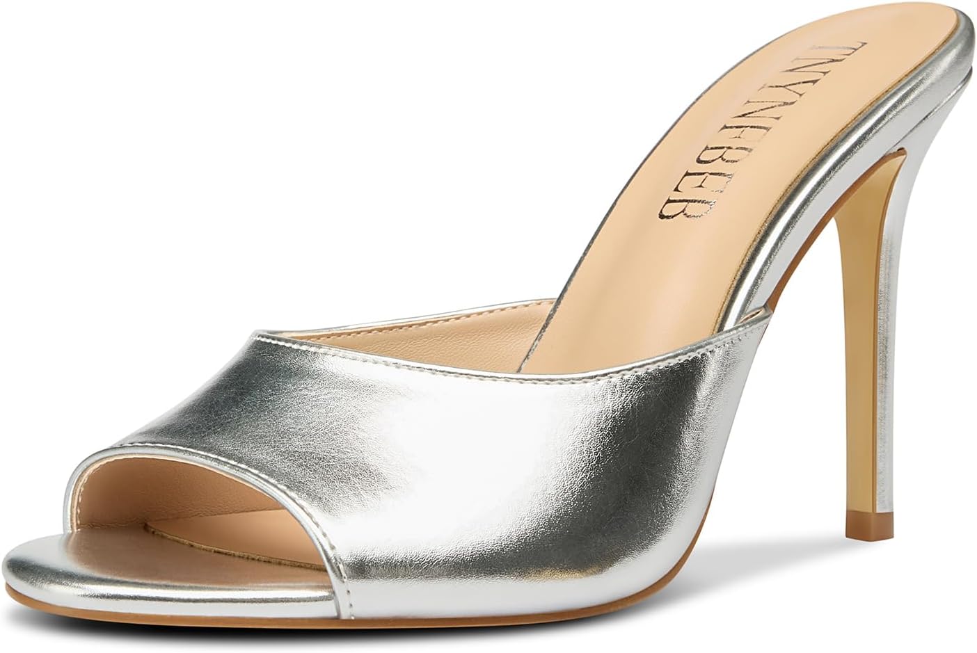 TNYNFBEB Women Stiletto High Heel Peep Open Toe Sandals
