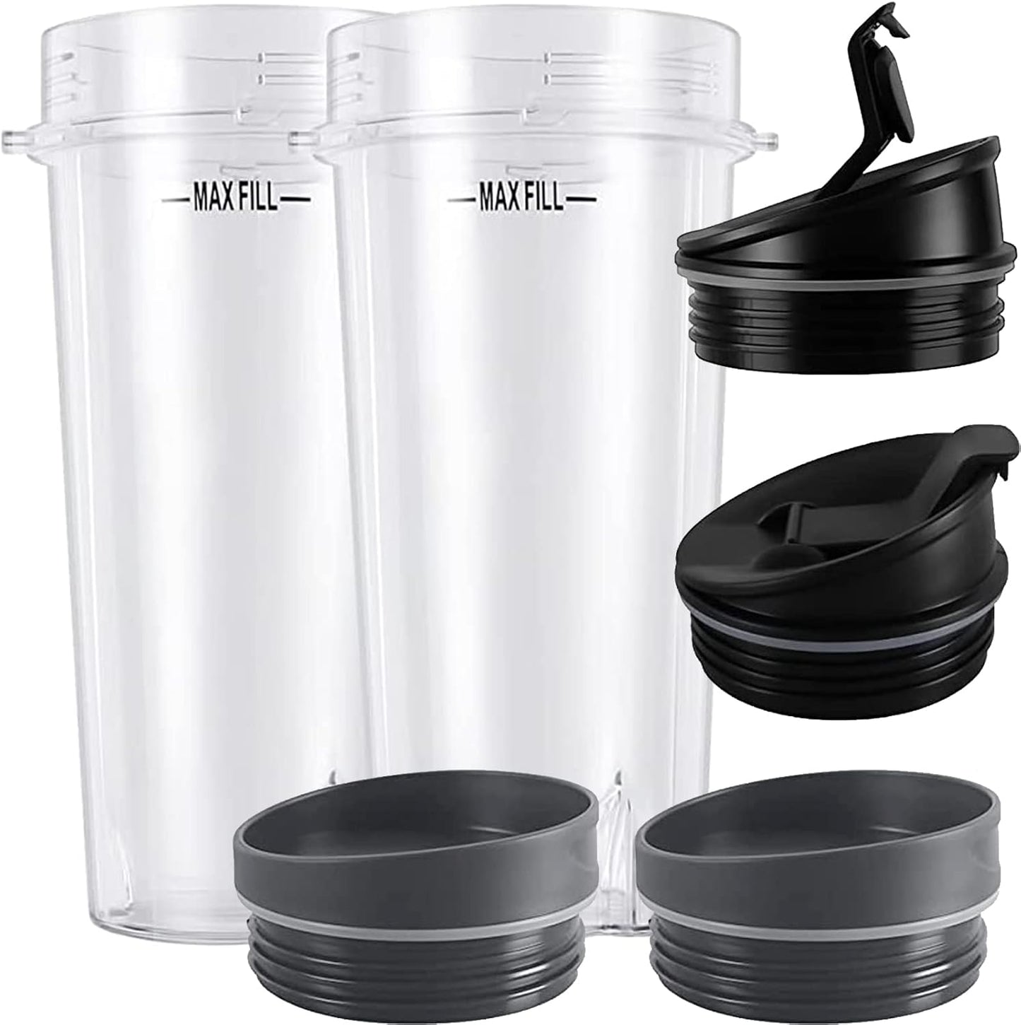 Ninja Blender 2-Pack Single Serve Cups with Sip & Seal Lids