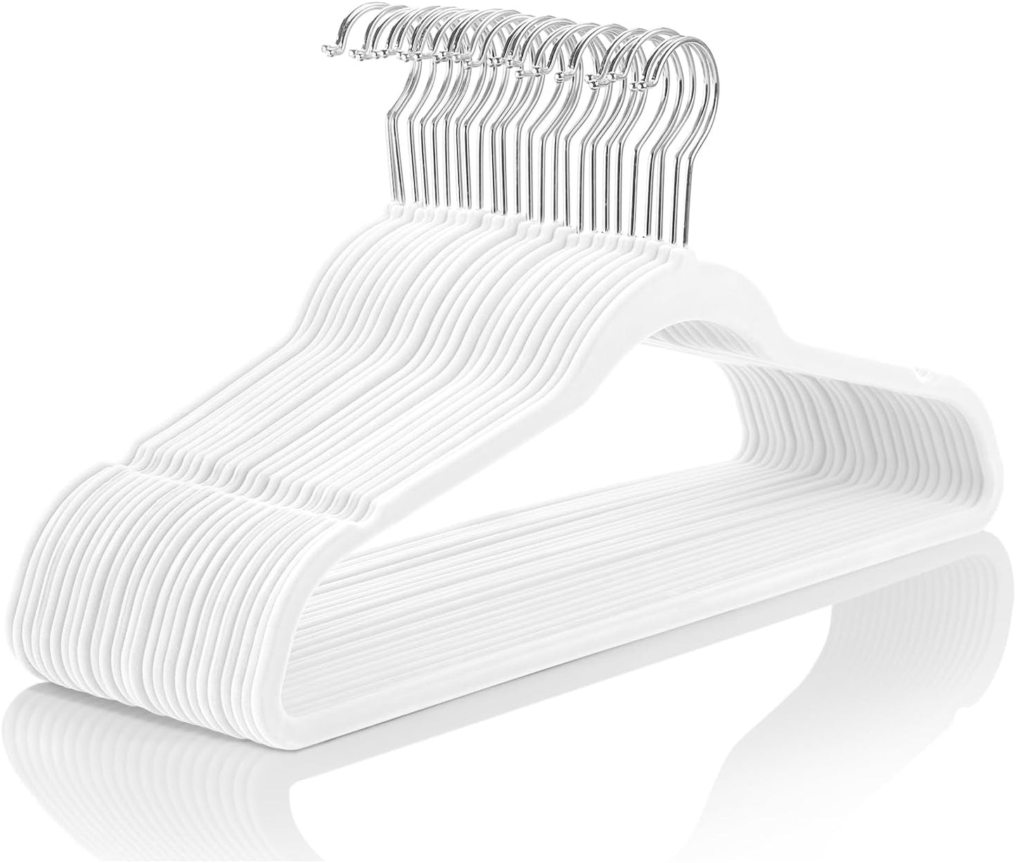 MIZGI Premium Velvet Hangers - Non Slip Space Saving Hangers