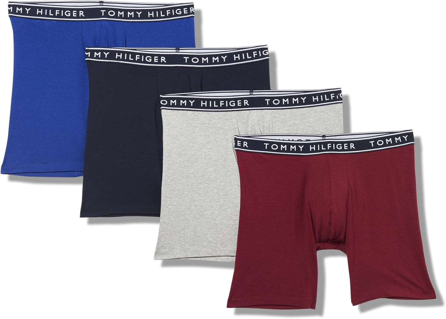 Tommy Hilfiger Cotton Stretch Boxer Briefs for Men - 4-Pack