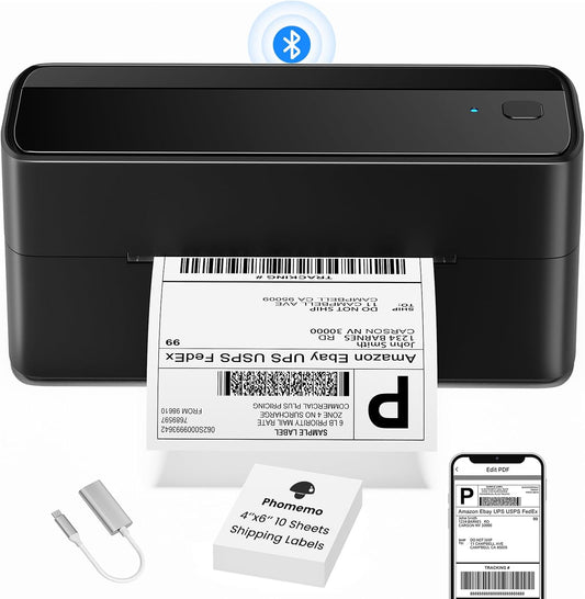Fast Shipping: Phomemo Bluetooth Label Printer