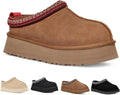 Fashion Platform Slippers for Kids - Warm Plush Ankle Boots Hoaeiewds