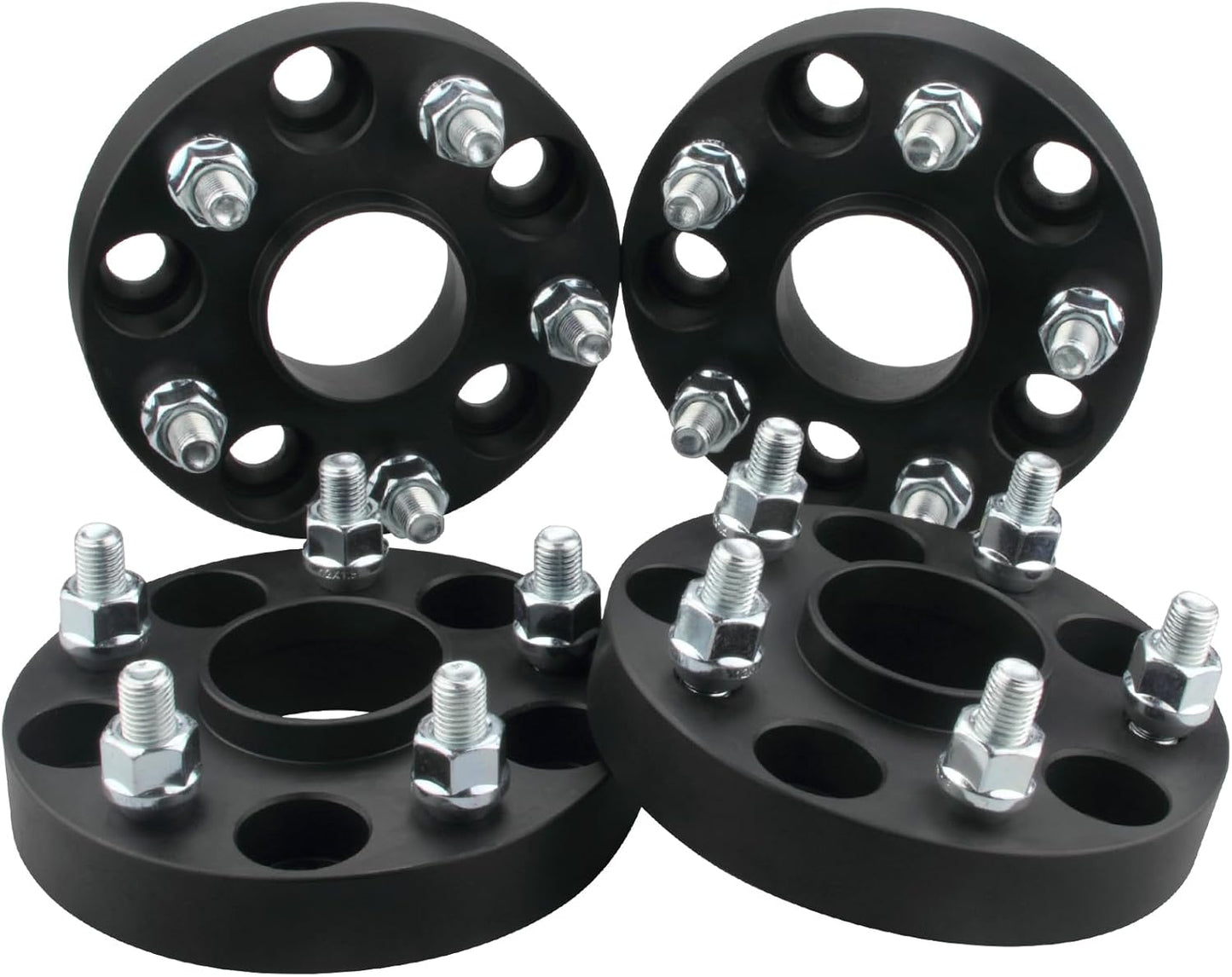 DCVAMOUS 4PC Black Hubcentric 5x4.75 Wheel Spacers for Chevy