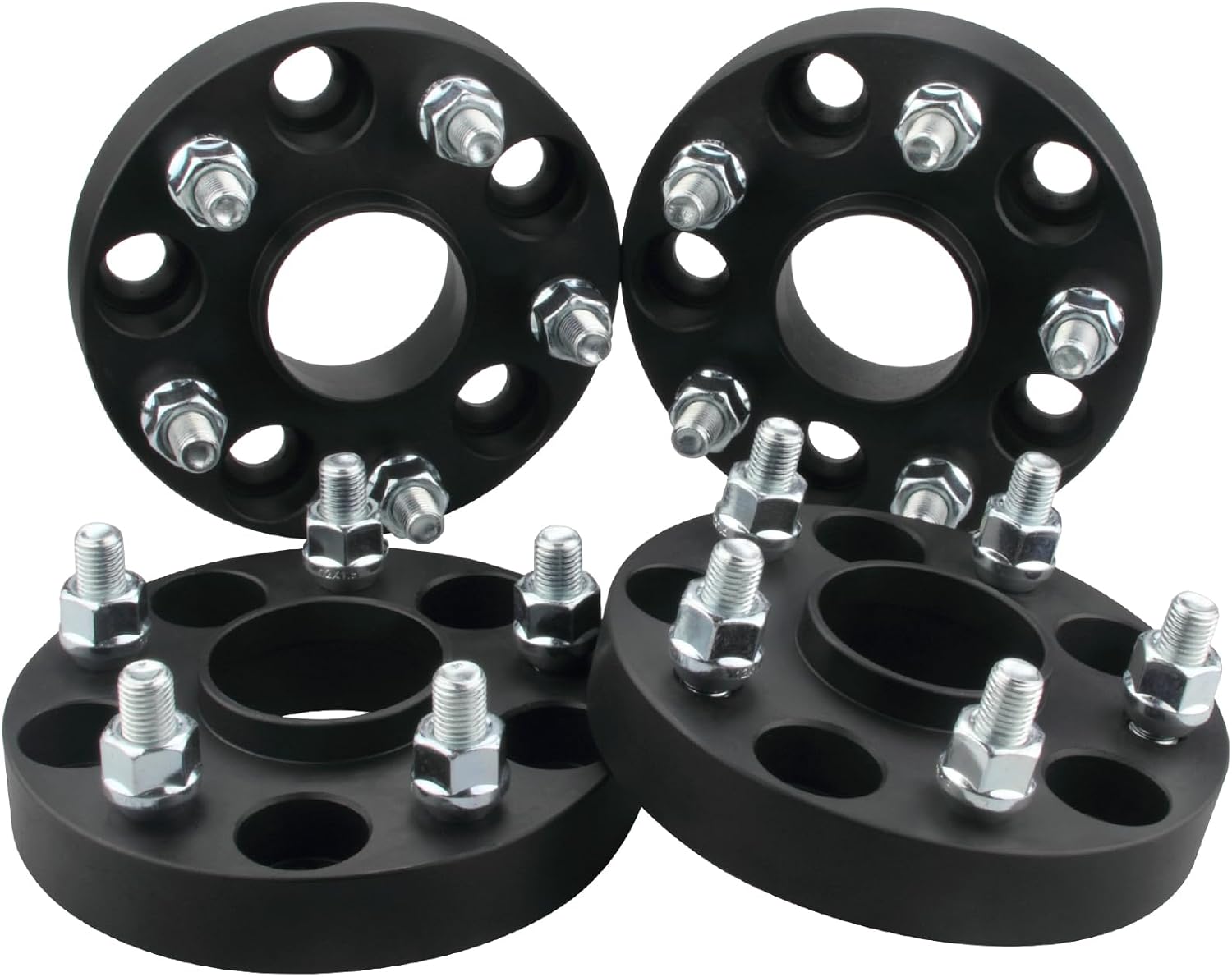 DCVAMOUS 4PC Black Hubcentric 5x4.75 Wheel Spacers for Chevy