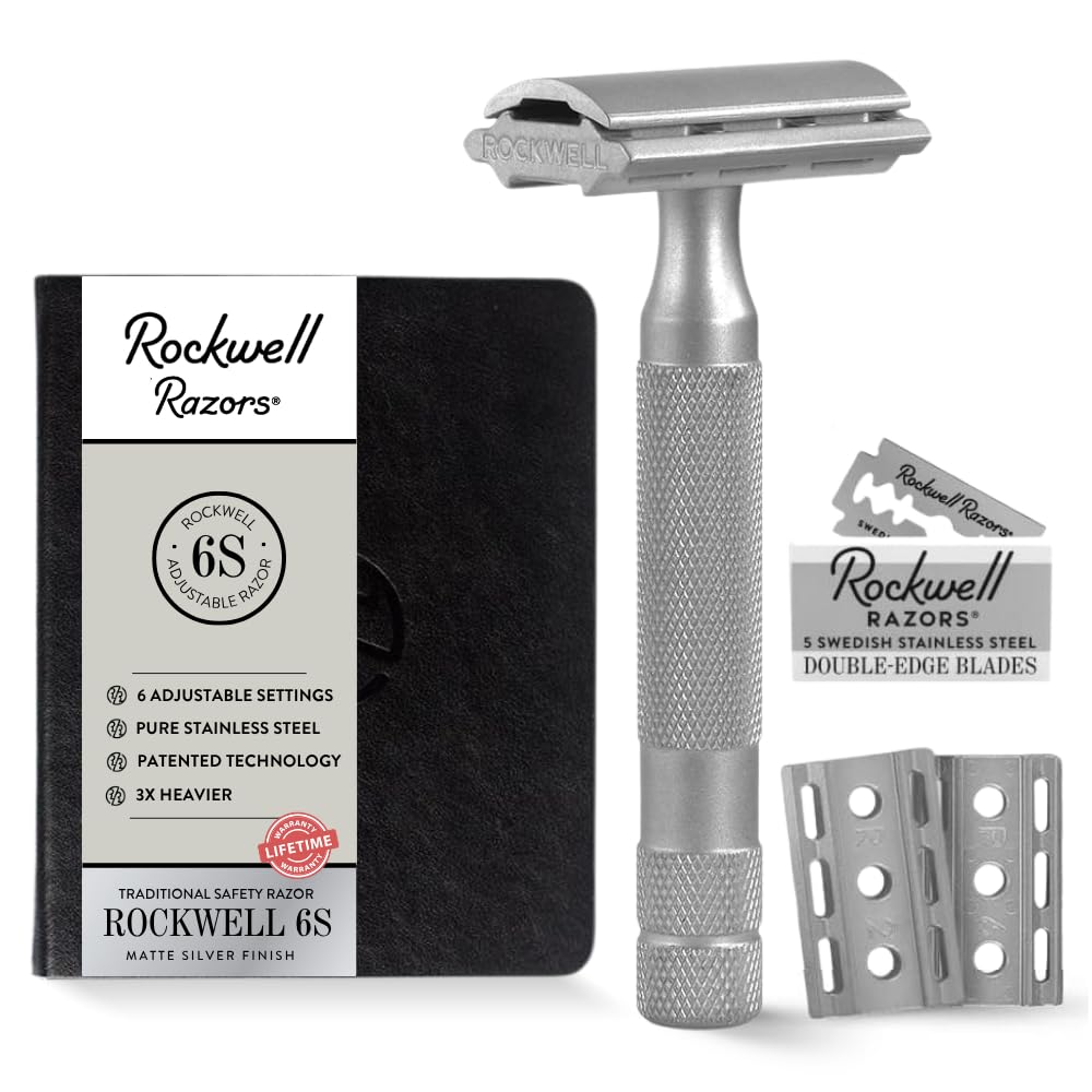 Rockwell Razors 6S Matte Stainless Steel Adjustable Safety Razor