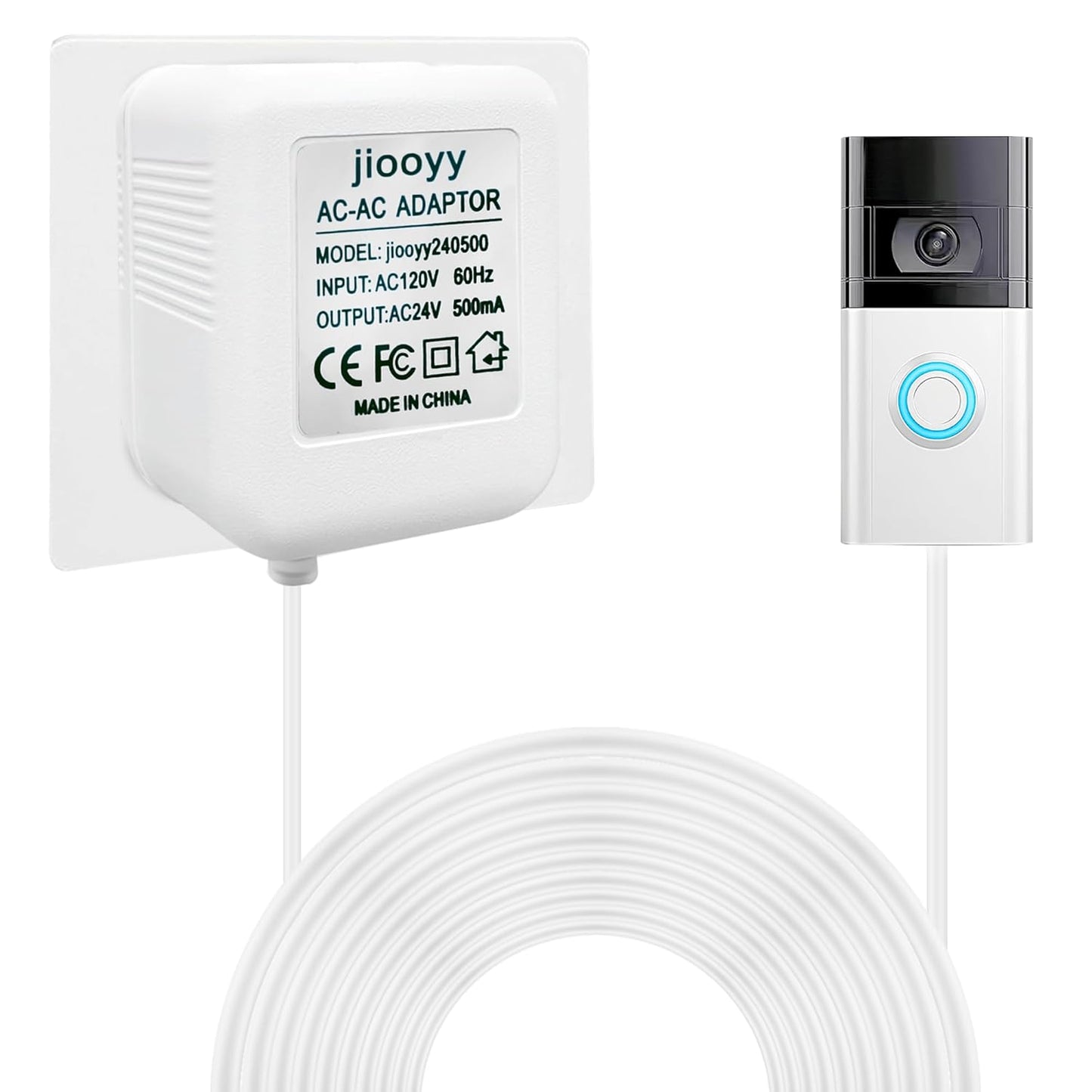 Long C-Wire Adapter - Compatible with Ring, Nest, Wyze
