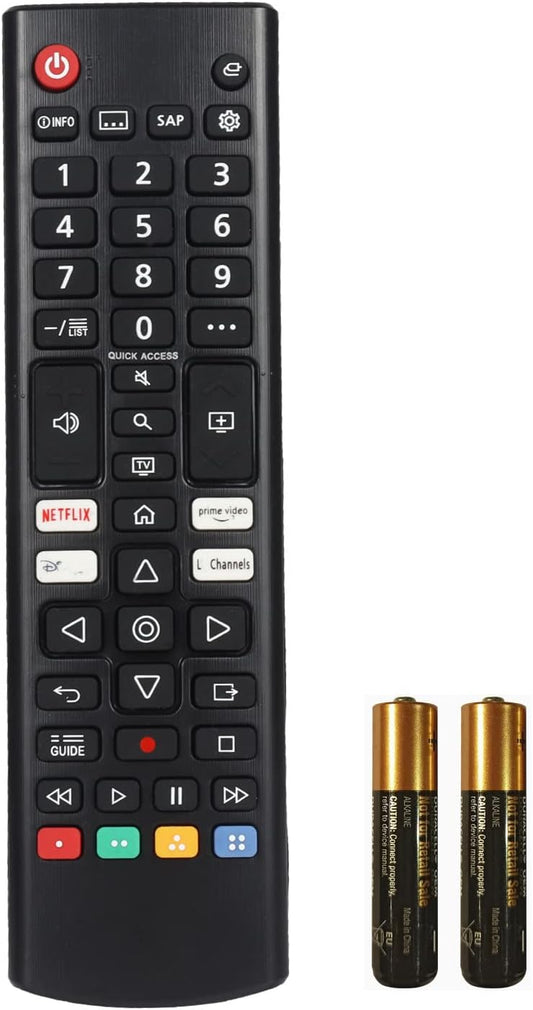 Universal Remote Control for LG Smart TVs - Netflix & Prime Keys, Batteries Inc.
