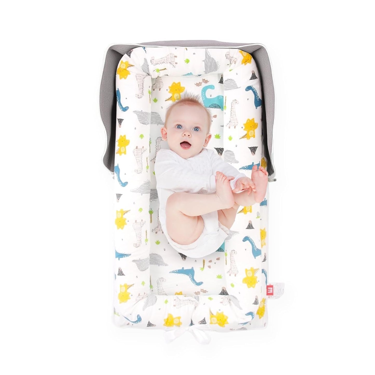 Portable Baby Lounger for Newborns with Adjustable Size and Comfort