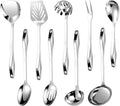304 Stainless Steel Kitchen Utensil Set - 9pcs Durable Cooking Tools