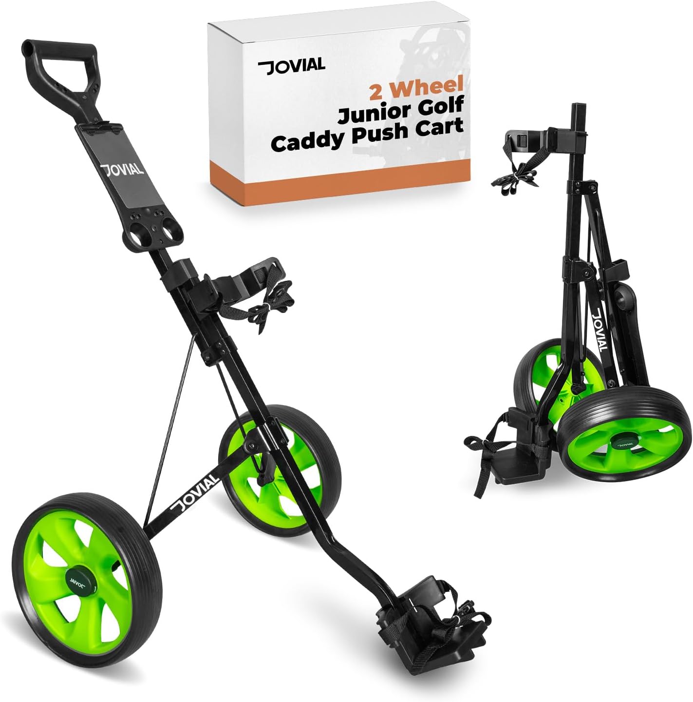 Junior Golf Cart - Easy Braking, Deluxe Holder, Collapsible