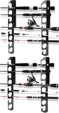 Fishing Rod Holder 2Pack Wall/Ceiling Mount - Holds up to 16 Rods