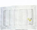 Cute Cocktail Napkin Coaster Set for Hostess Vibe~ TYCEmbroidery