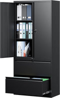 Letaya File Cabinet for Home Office - Tall Metal Storage Cabinet