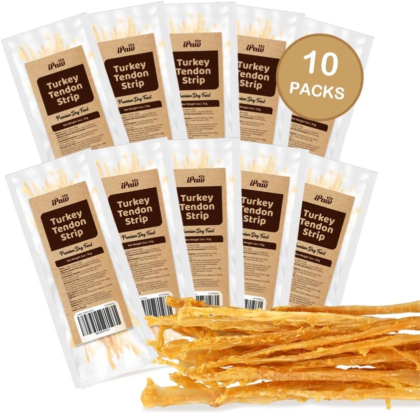 iPaw Turkey Tendons for Dogs - All Natural Chew Treats