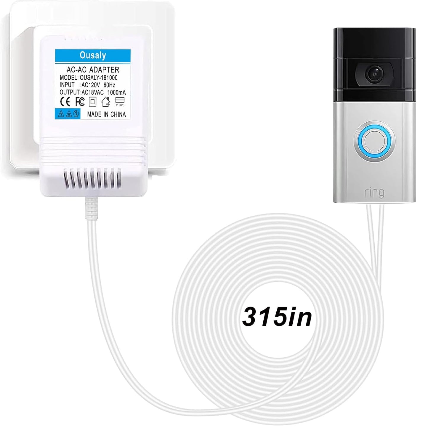 Power up Your Video Doorbell with Ousaly Adapter!