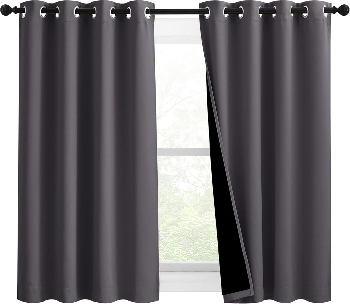 NICETOWN 100% Blackout Curtains for Energy Efficiency and Privacy