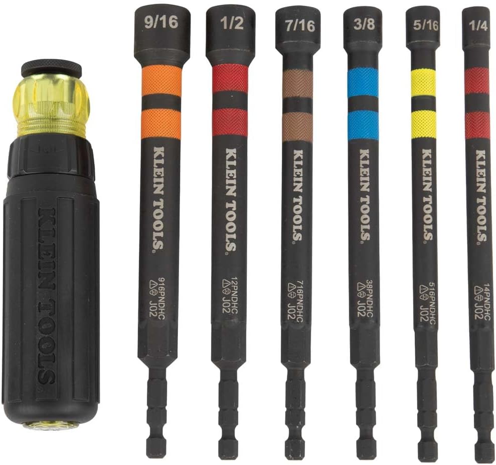 Klein Tools 32950 Ratcheting Impact Rated Nut Driver Set