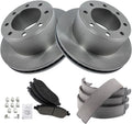 TRQ Rear Brake Pad & Rotor Kit for 2005-2007 Ford Super Duty - Ceramic