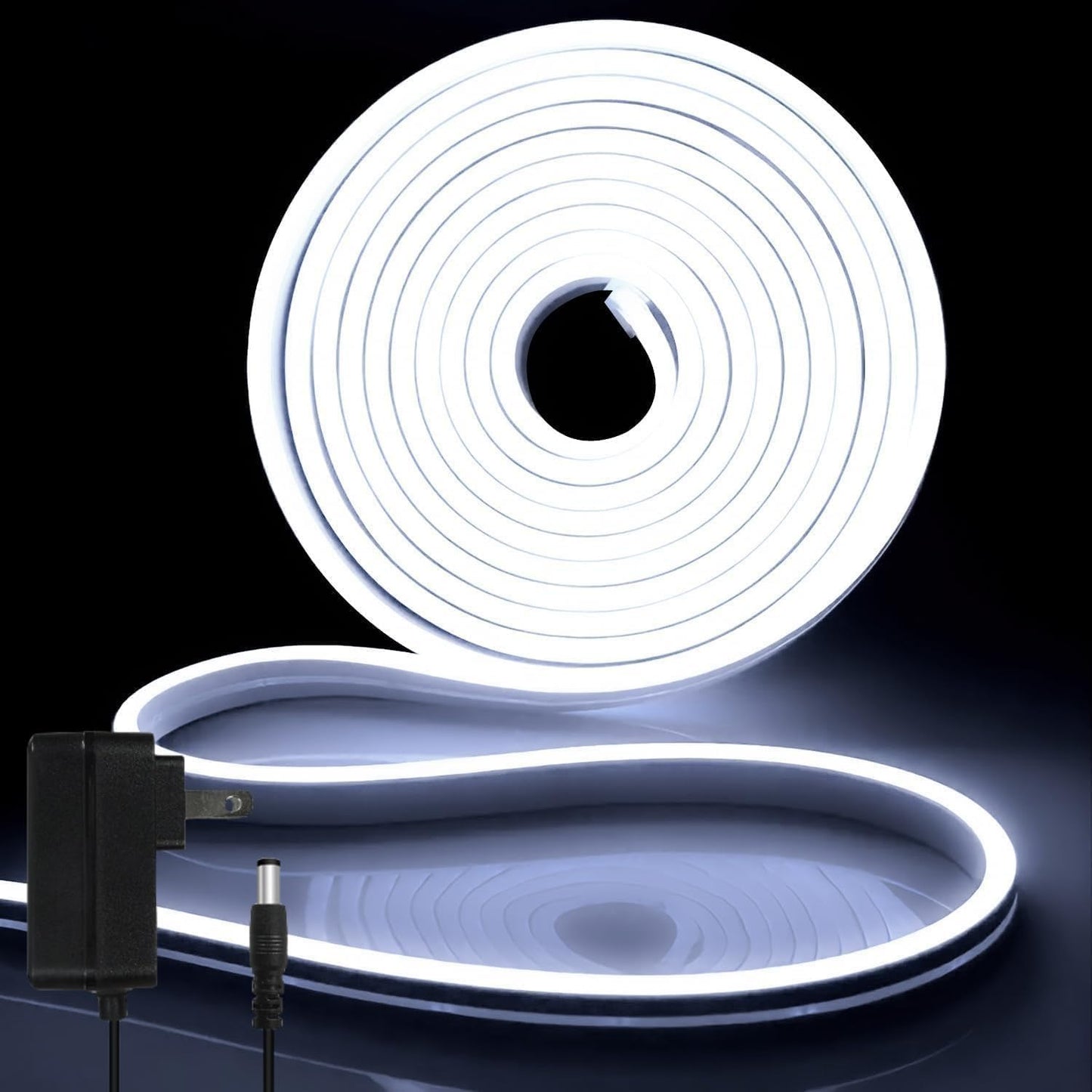 iNextStation White LED Neon Rope Light for Indoor Home Decor