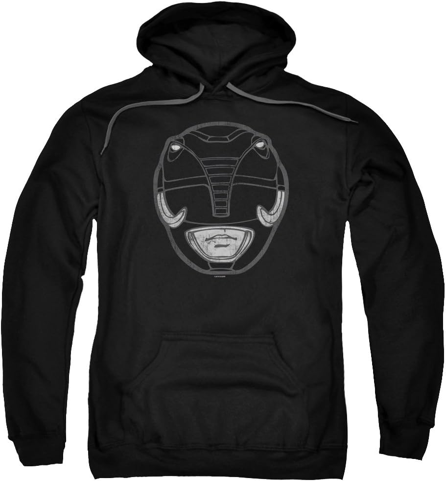 Power Rangers Black Ranger Mask Hoodie for Men and Women