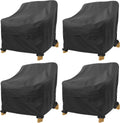 Adirondack Chair Covers 4 Pack - Waterproof Patio Chair Protectors