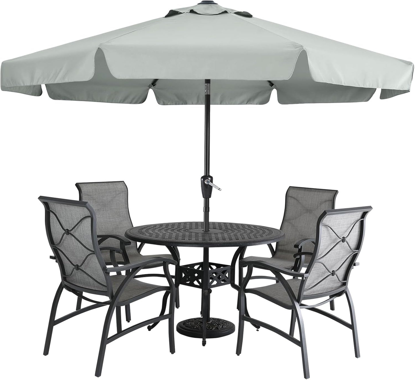 MASTERCANOPY Valance Patio Umbrella for Outdoor Table Market