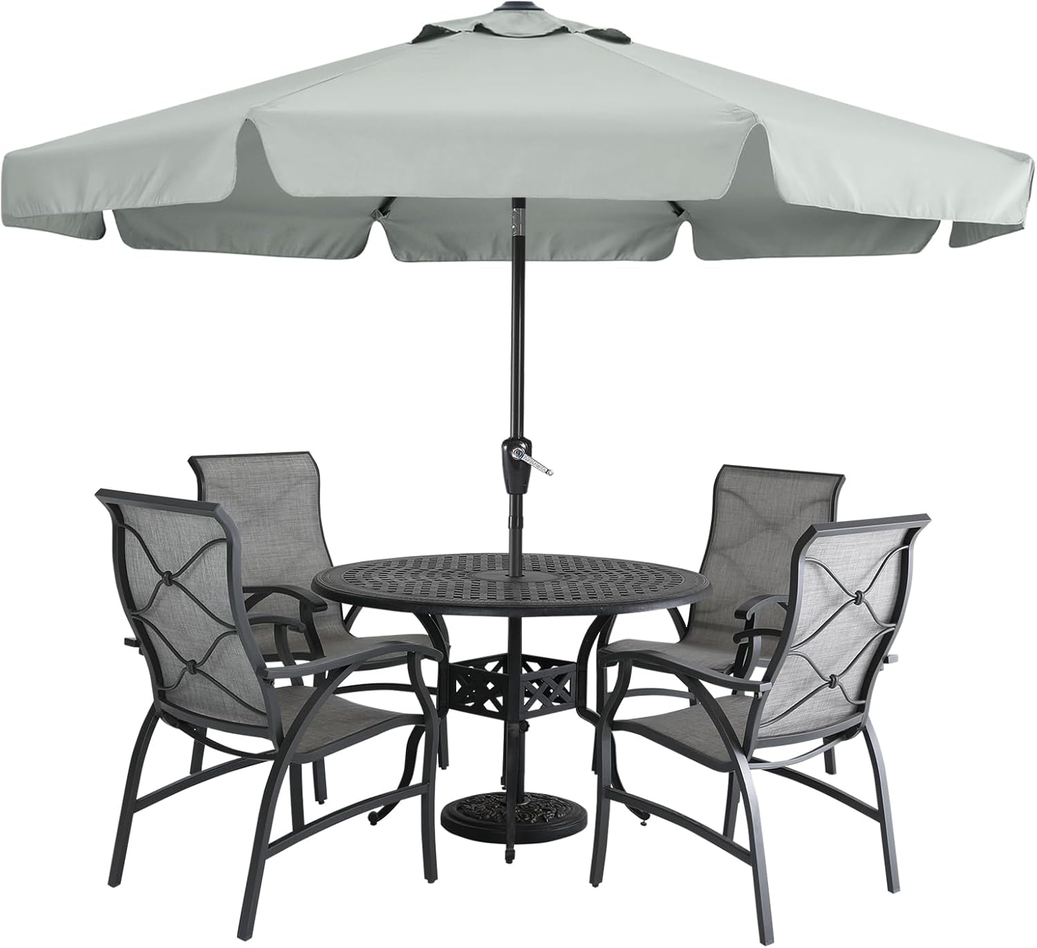 MASTERCANOPY Valance Patio Umbrella for Outdoor Table Market