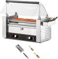 Hot Dog Roller Warmer 5 Rollers 12 Hot Dog Machine - Compact 900W