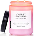 Cherry Blossom Scented Spring Candle - Long Lasting Soy Wax