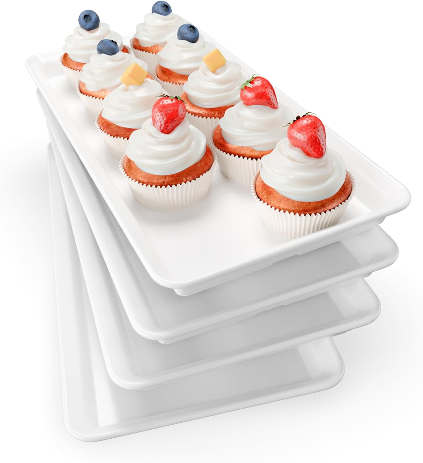 Extra Large Serving Tray Melamine Plastic for Party Supplies