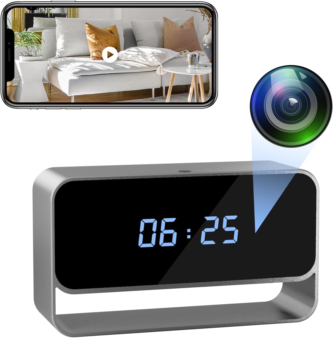 Full HD 1080P Clock Camera for Ultimate Home Security Needs