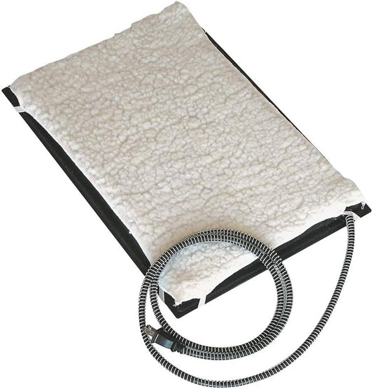 Heated Pet Mat with Cozy Fleece Cover - Warmth & Comfort!