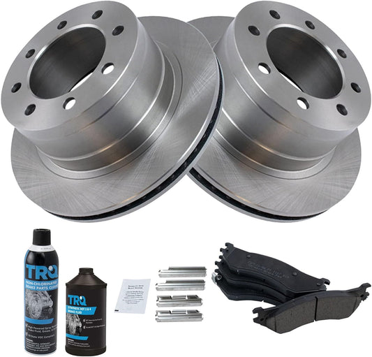 TRQ Rear Brake Pad & Rotor Kit for Dodge Ram 1500 & 2500