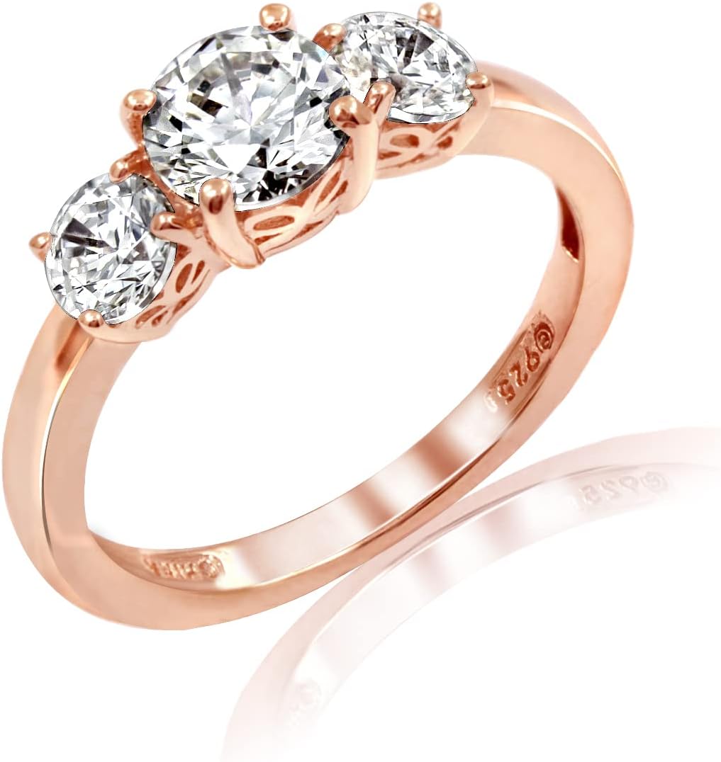 Timeless 3-Stone Ring with Infinite Elements Cubic Zirconia