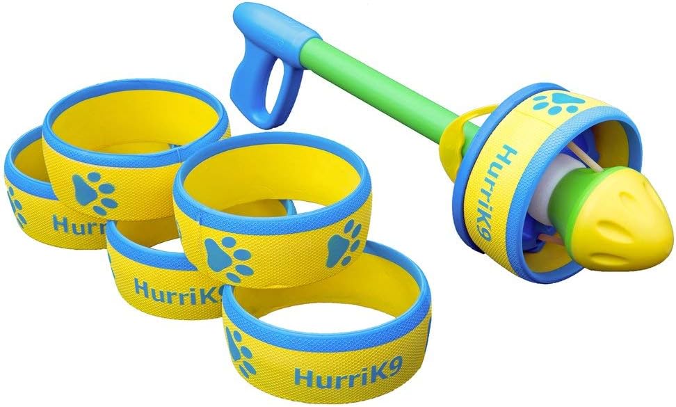 Flying Ring Launcher Dog Exerciser Starter Pack for Active Dogs