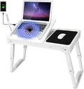 Moclever Laptop Table for Bed - Multi-Functional Cooling Stand