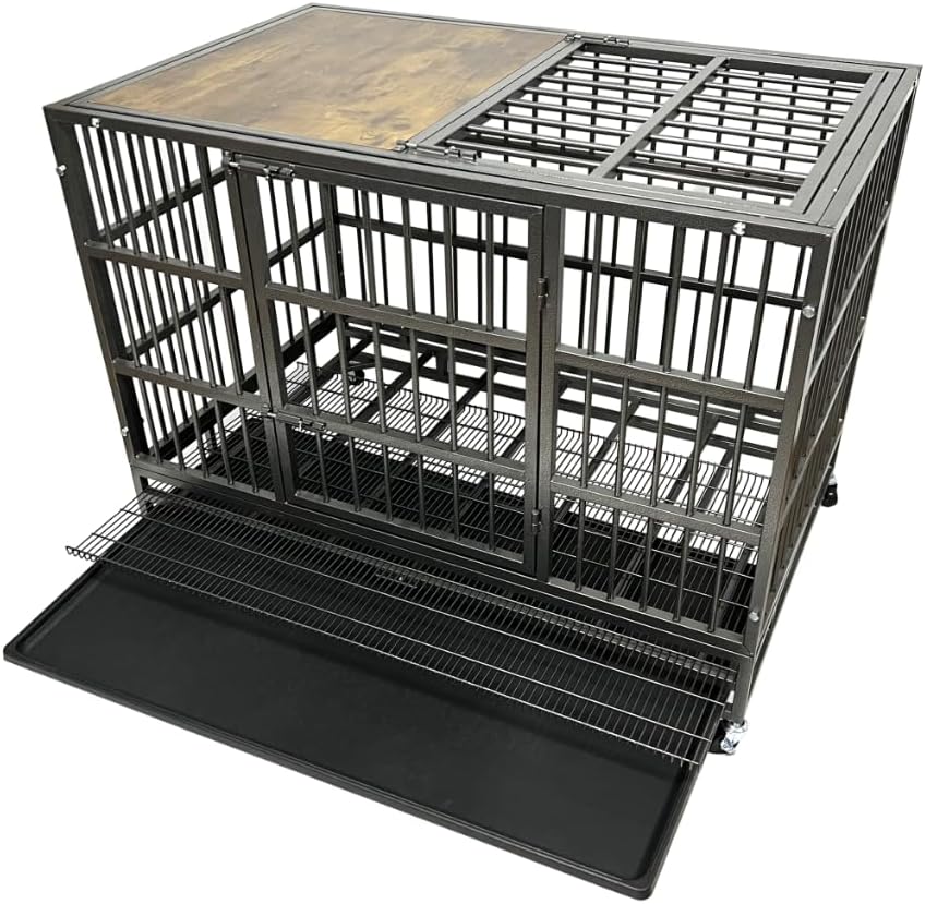 48 in Heavy Duty Dog Crate for Large Dogs with Stylish Top