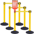 Crowd Control Stanchions w/10ft Retractable Belt - Stable Queue
