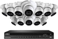 4K Ultra HD 16-Channel NVR System with Twelve 4K Dome Cameras