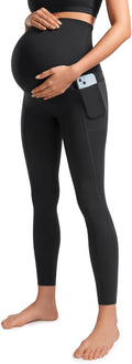 CRZ YOGA Womens Butterluxe Maternity Leggings with Pockets Over