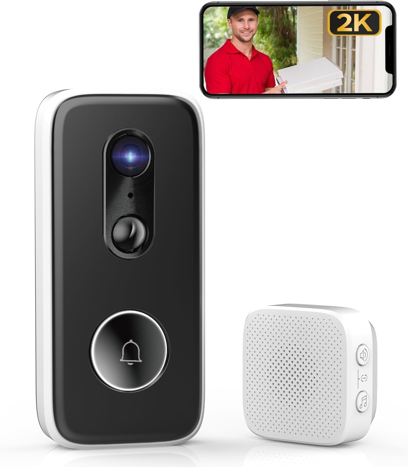 JOOAN 2K Video Doorbell: Rechargeable Security