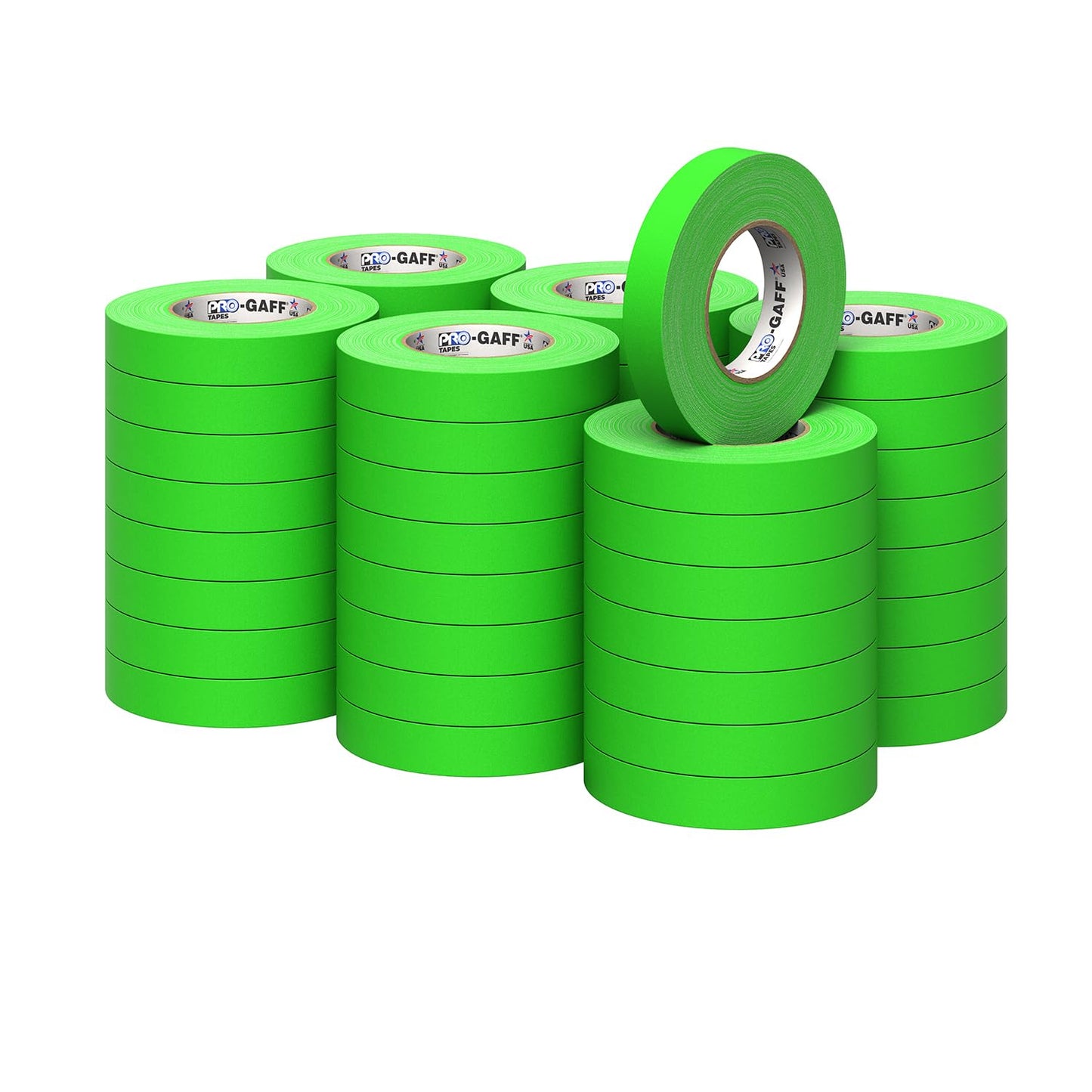 1 in Pro Gaff Gaffers Tape 50 Yards Fluorescent Green Matte