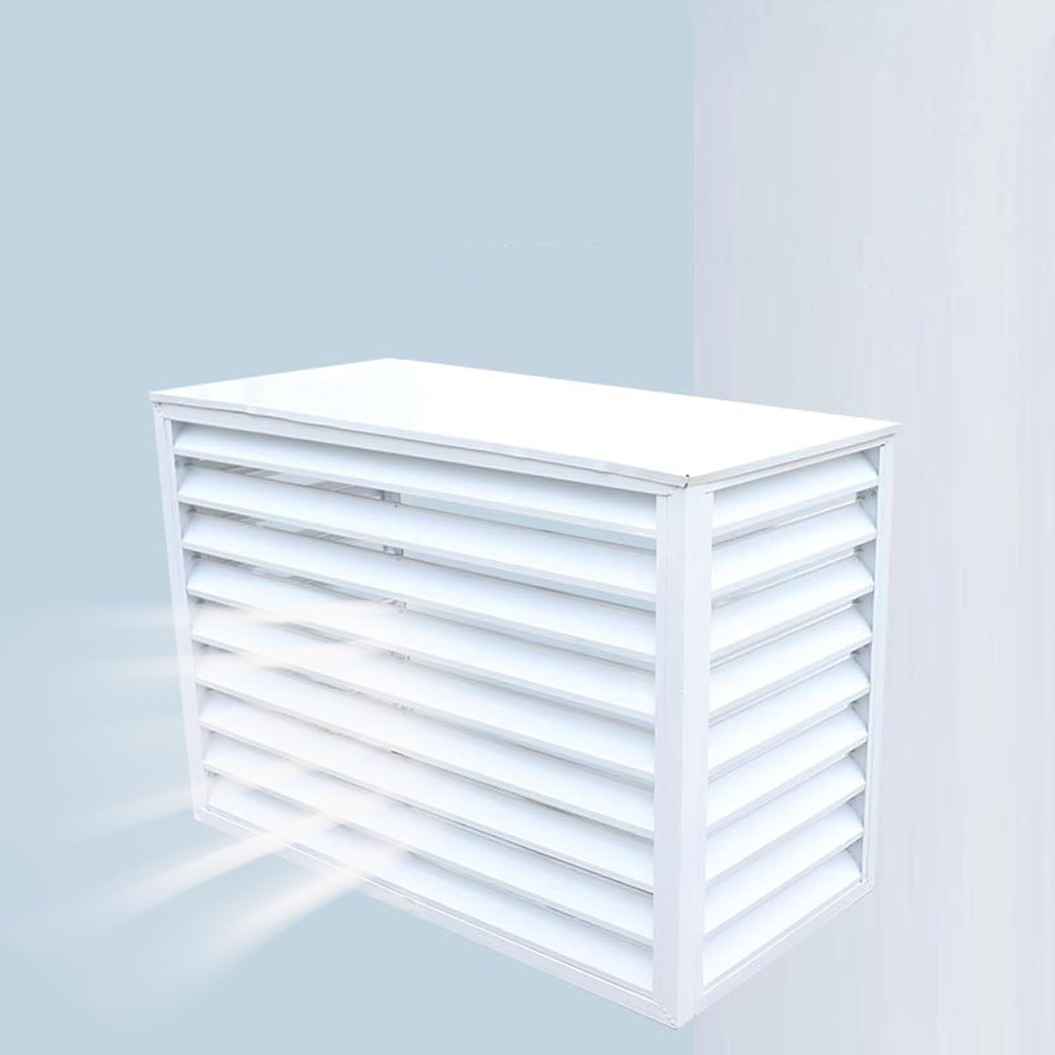 Block Out Peeping Toms with AC Fence, White