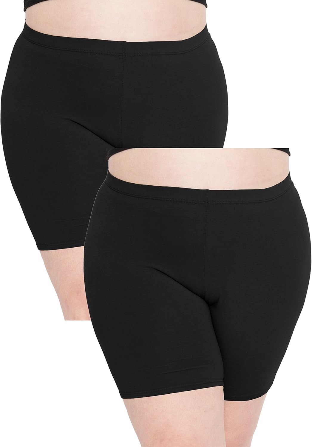 Comfortable Plus Size Cotton Biker Shorts for Everyday Wear